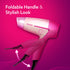 HD1179 Hair Dryer, 1600W, 2 Speed & 3 Heat Settings, Cool Shot, Foldable Handle, for Men & Women, Pink